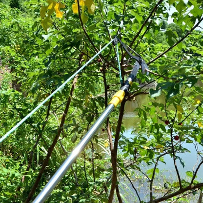Tree Pruner Telescopic Handle Double-Pulley Carbon Steel Blade