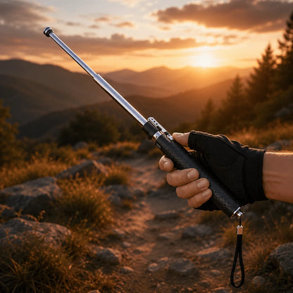 Trekking Pole Automatic Folding Ergonomic Anti-Slip Grip