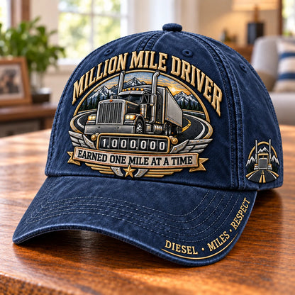 Trucker Baseball Cap Washed Cotton Twill Adjustable Fit