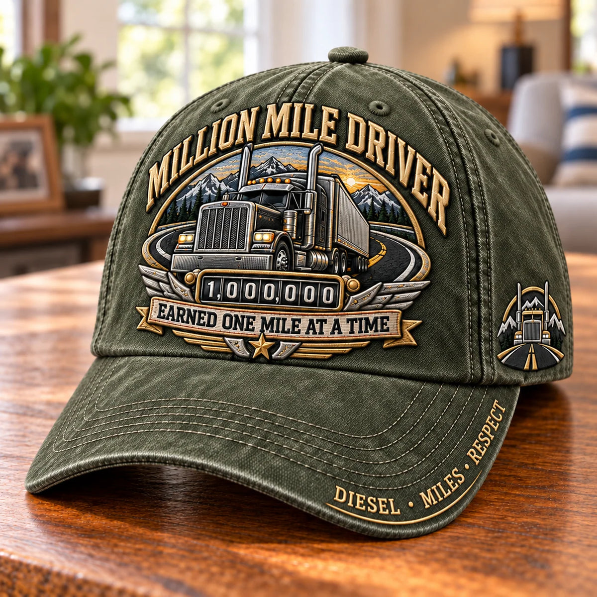 Trucker Baseball Cap Washed Cotton Twill Adjustable Fit