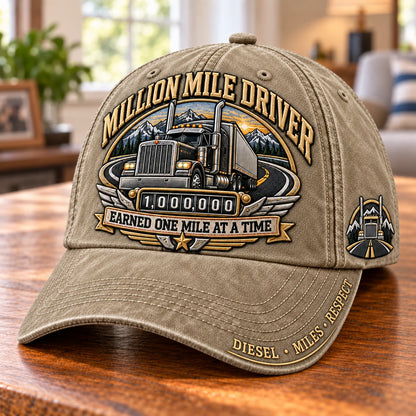 Trucker Baseball Cap Washed Cotton Twill Adjustable Fit