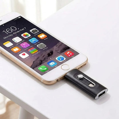 USB Flash Drive 3-in-1 Lightning USB-C USB-A
