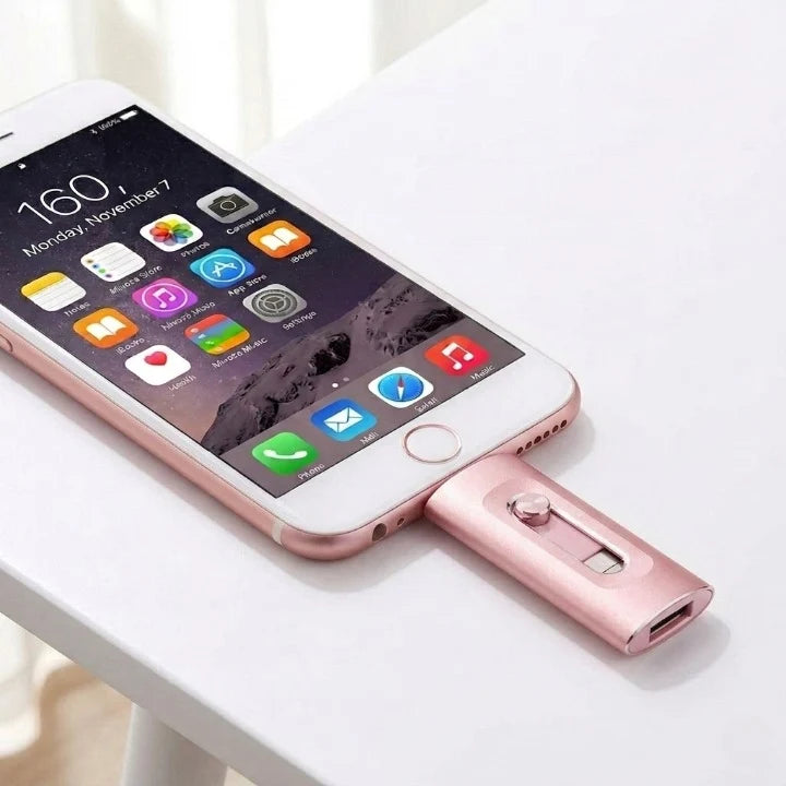 USB Flash Drive 3-in-1 Lightning USB-C USB-A