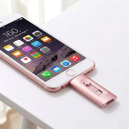 USB Flash Drive 3-in-1 Lightning USB-C USB-A