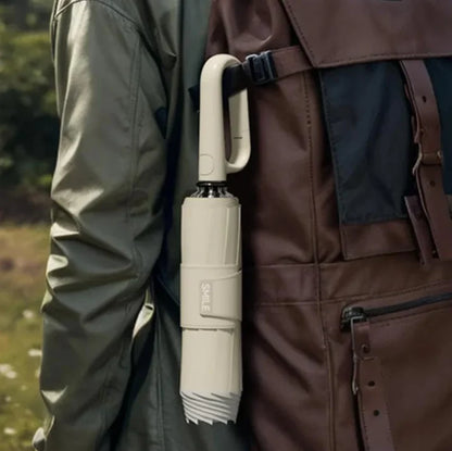 Umbrella Wind-Resistant Reflective Trim Compact Foldable Style
