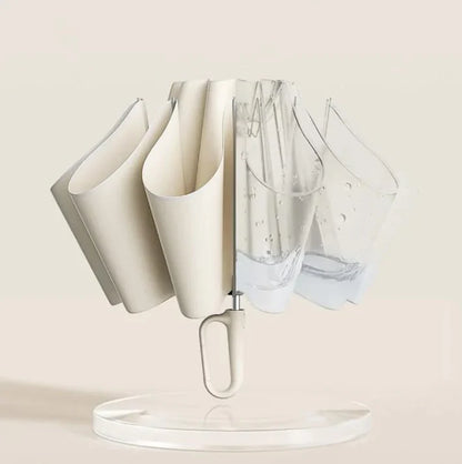 Umbrella Wind-Resistant Reflective Trim Compact Foldable Style