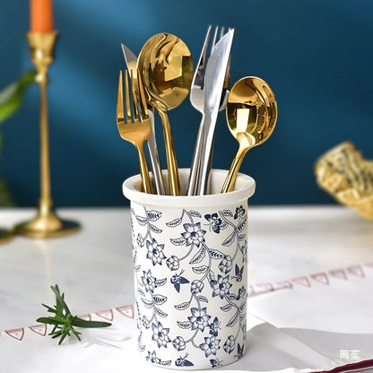 Utensil Holder Ceramic Labeled Set of 3