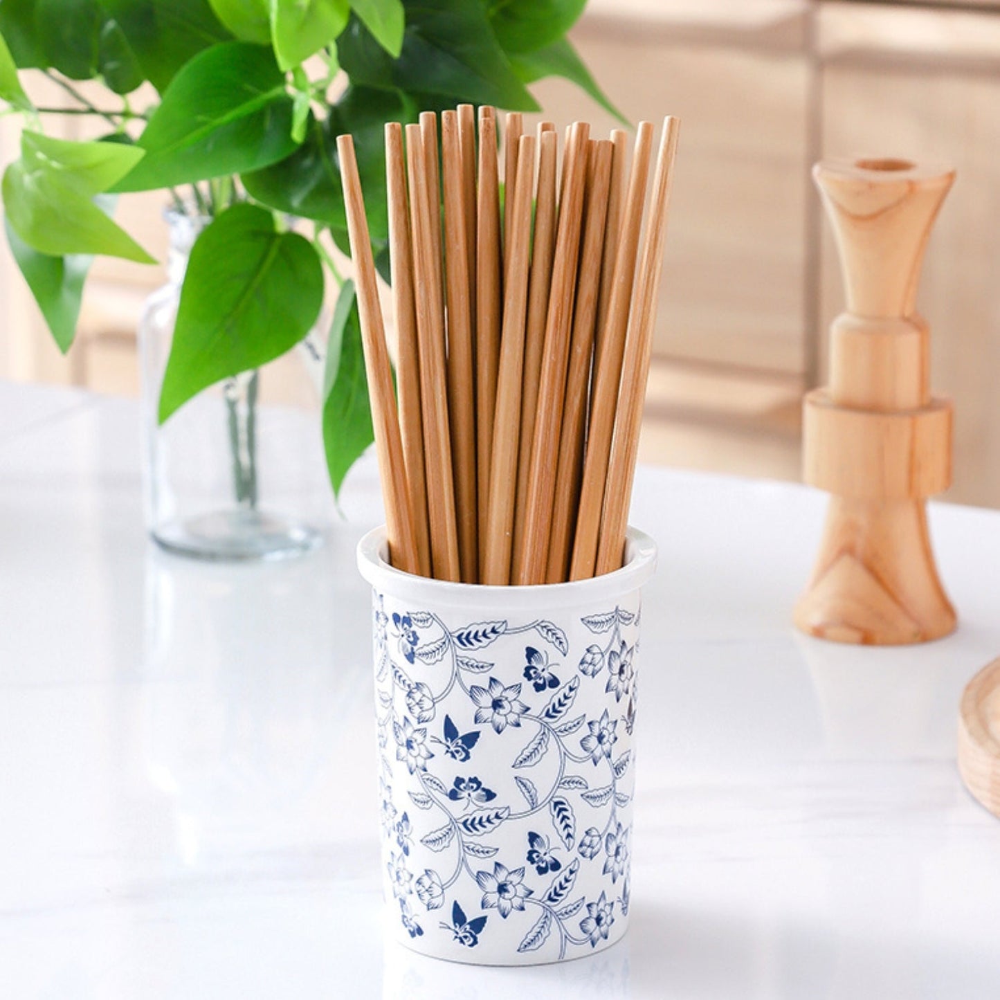 Utensil Holder Ceramic Labeled Set of 3