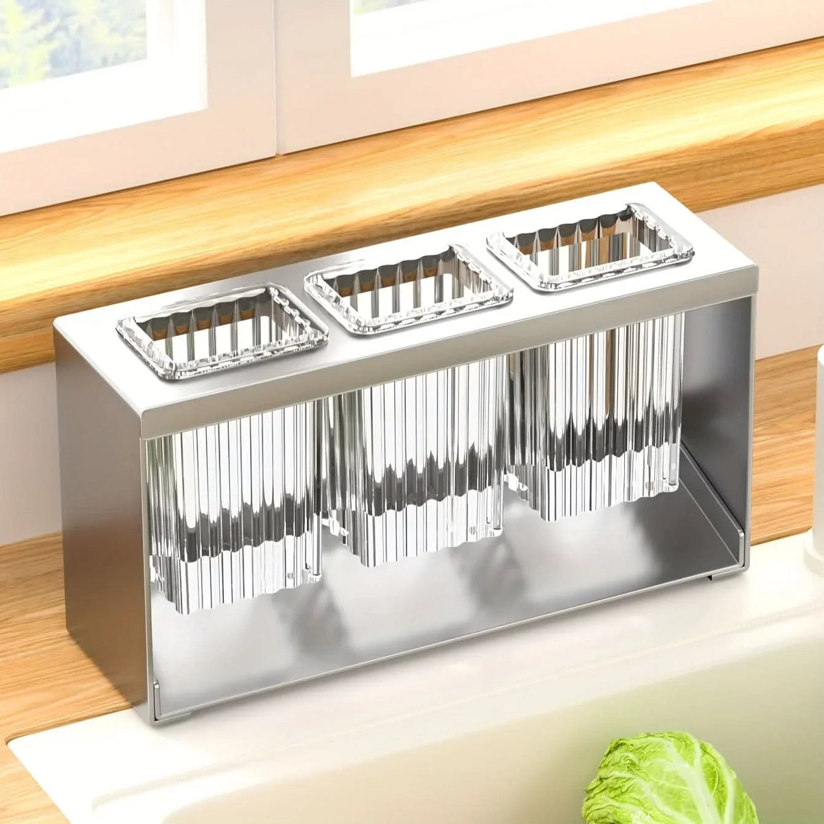 Utensil Holder Chopstick Organizer with Drainage Design