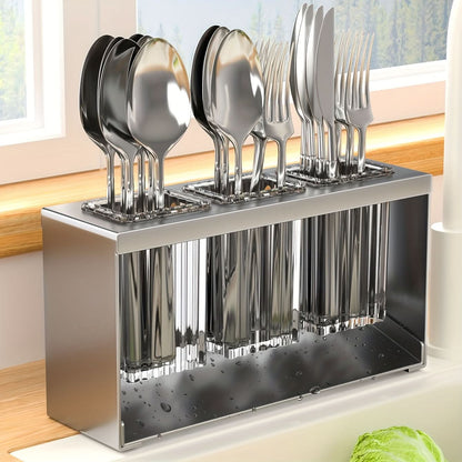 Utensil Holder Chopstick Organizer with Drainage Design