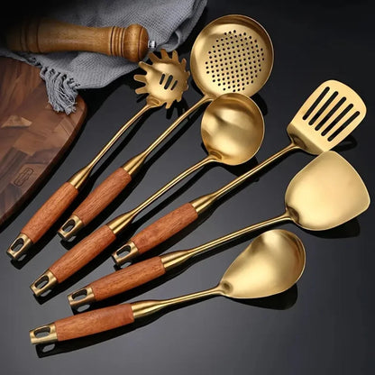 Utensil Set 304 Stainless Steel Gold Finish