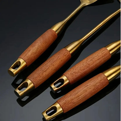 Utensil Set 304 Stainless Steel Gold Finish