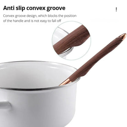 Utensil Set Heat-Resistant Silicone Ergonomic Handles Dishwasher Safe