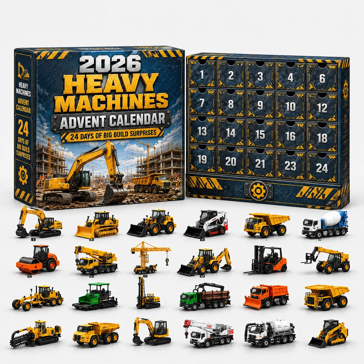 Vehicle Advent Calendar Die-Cast 24-Piece Set
