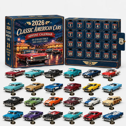 Vehicle Advent Calendar Die-Cast 24-Piece Set