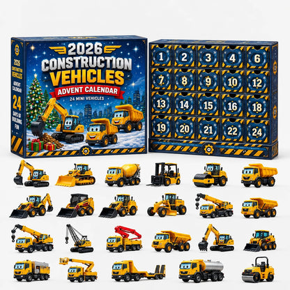 Vehicle Advent Calendar Die-Cast Metal 24-Piece Set