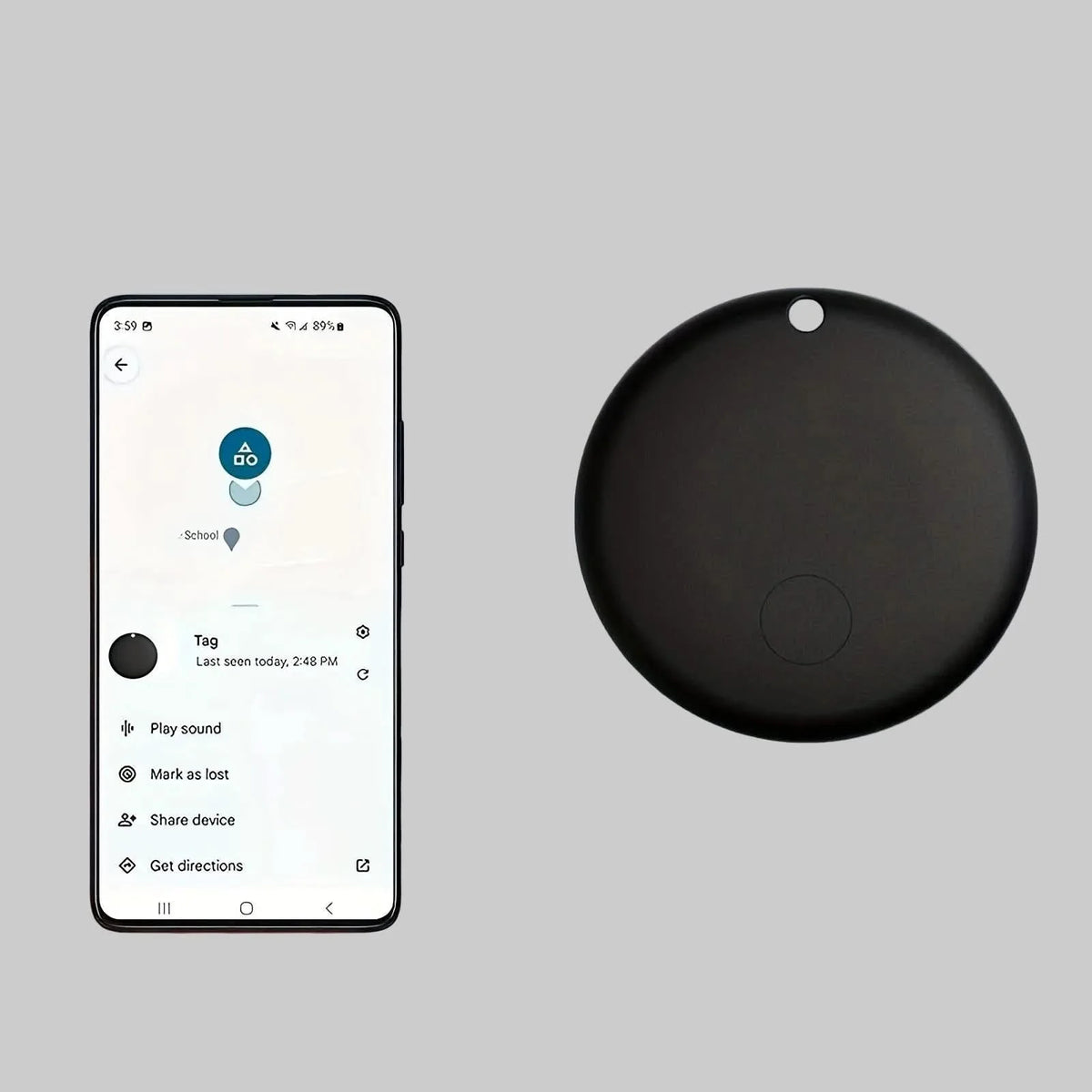 Vehicle Tracker Hidden Battery-Powered Find My Compatible