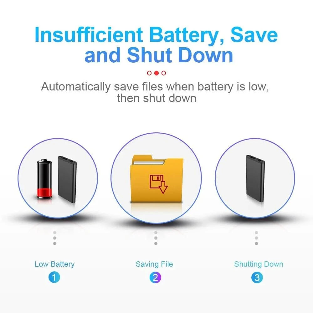 Voice Recorder Voice-Activated 32GB Up to 50 Hours Recording