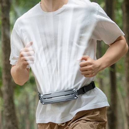Waist Fan Rechargeable Belt Clip Adjustable Airflow