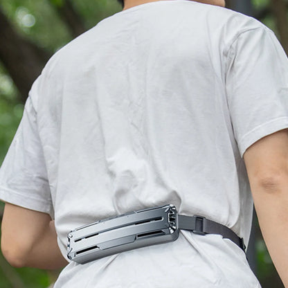 Waist Fan Rechargeable Belt Clip Adjustable Airflow