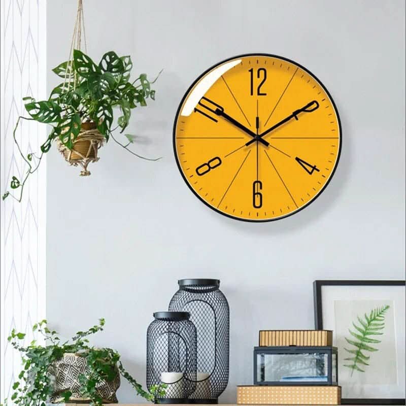Wall Clock Quiet Quartz Movement Easy-Read Numerals