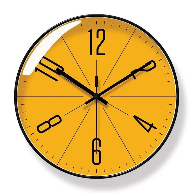 Wall Clock Quiet Quartz Movement Easy-Read Numerals