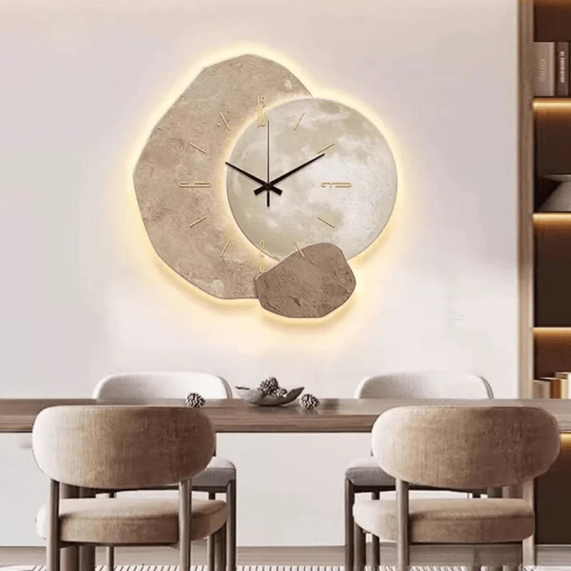 Wall Clock Silent Movement Scandinavian Design Clear Dial