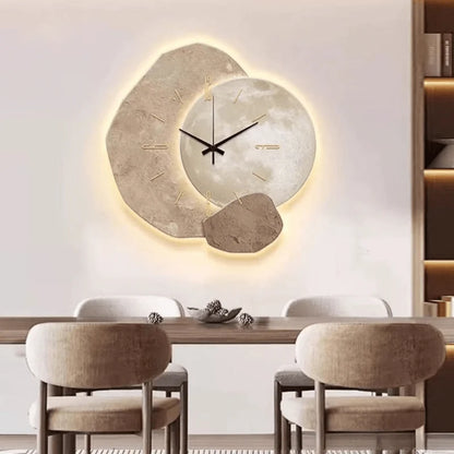 Wall Clock Silent Movement Scandinavian Design Clear Dial