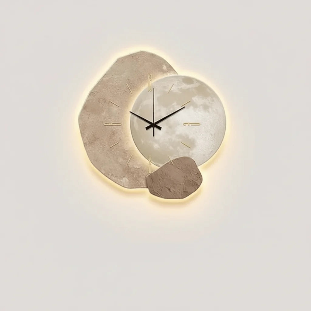 Wall Clock Silent Movement Scandinavian Design Clear Dial