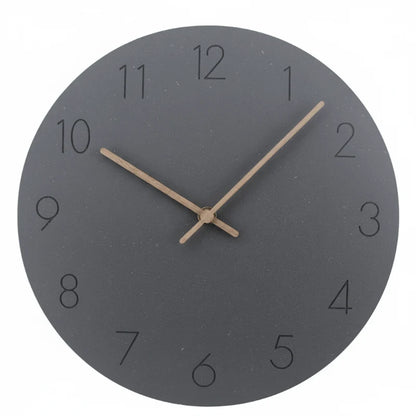 Wall Clock Silent Movement Walnut Wood Hands