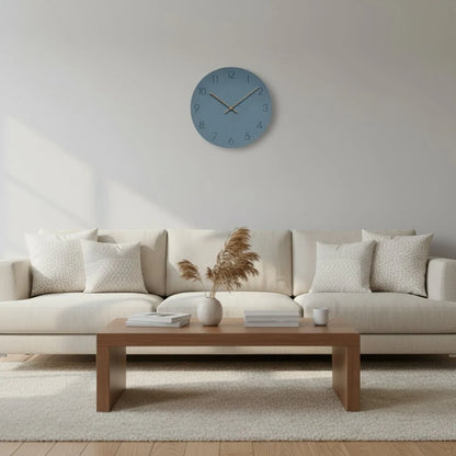 Wall Clock Silent Movement Walnut Wood Hands