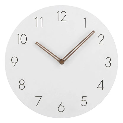 Wall Clock Silent Movement Walnut Wood Hands