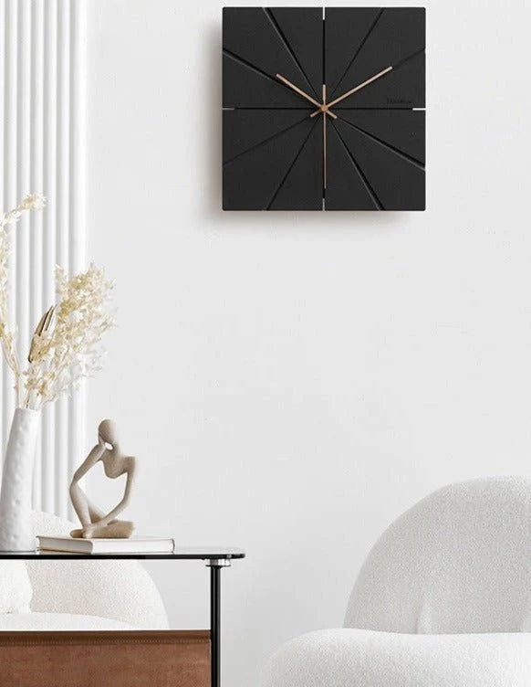 Wall Clock Silent Quartz Minimalist Design