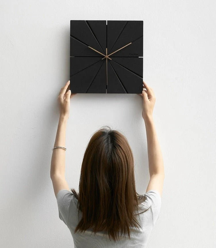 Wall Clock Silent Quartz Minimalist Design