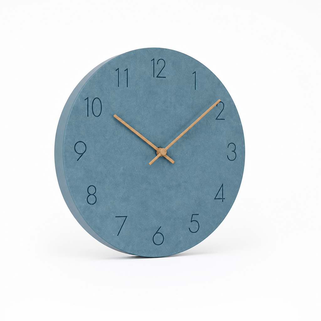 Wall Clock Silent Sweeping Movement Minimal Numeric Face