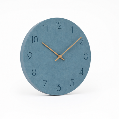 Wall Clock Silent Sweeping Movement Minimal Numeric Face
