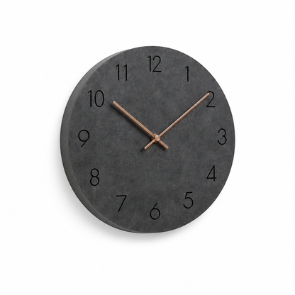 Wall Clock Silent Sweeping Movement Minimal Numeric Face