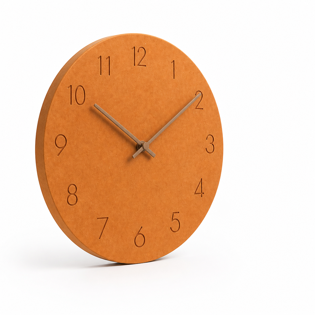 Wall Clock Silent Sweeping Movement Minimal Numeric Face
