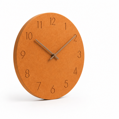 Wall Clock Silent Sweeping Movement Minimal Numeric Face