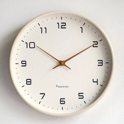 Wall Clock Solid Wood Silent Movement Minimalist Design