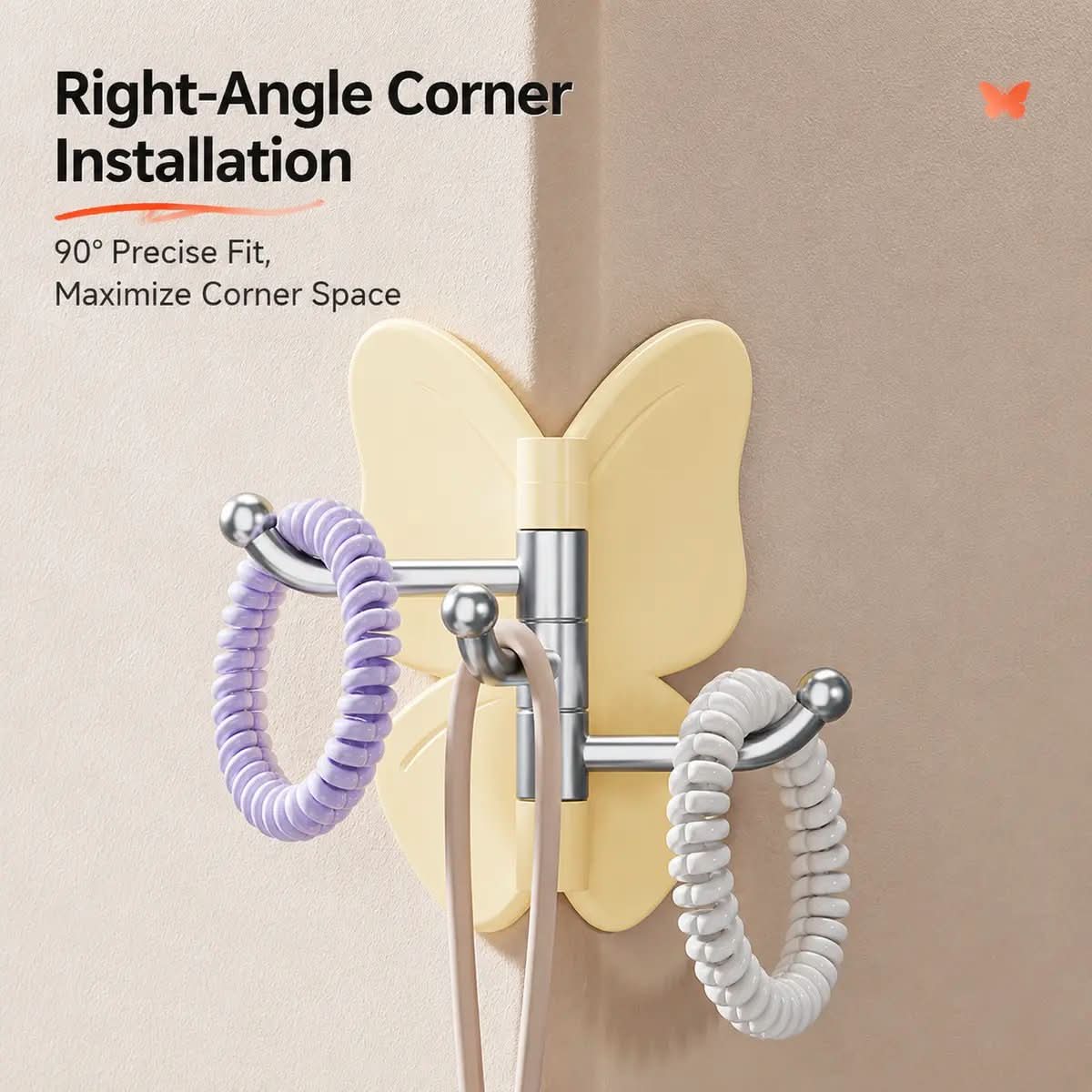 Wall Hook Butterfly Rotatable Drill-Free