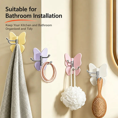 Wall Hook Butterfly Rotatable Drill-Free
