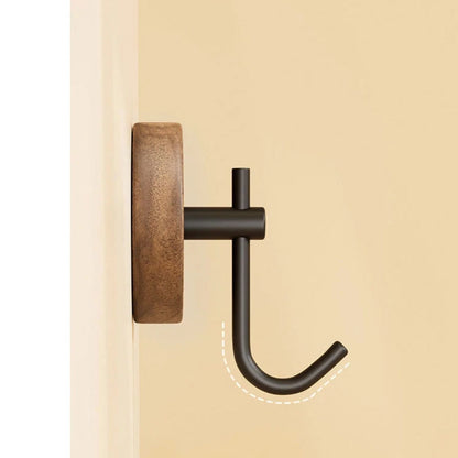Wall Hook Self-Adhesive Natural Wood
