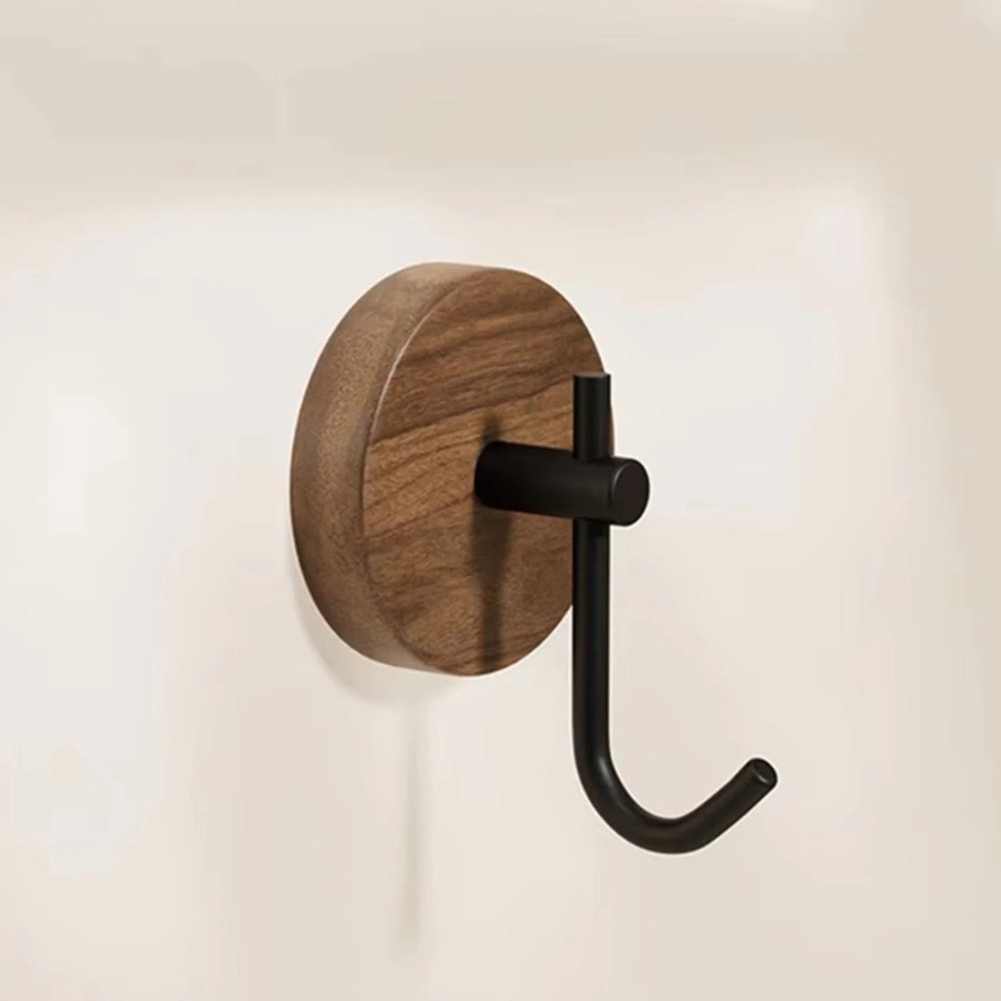 Wall Hook Self-Adhesive Natural Wood