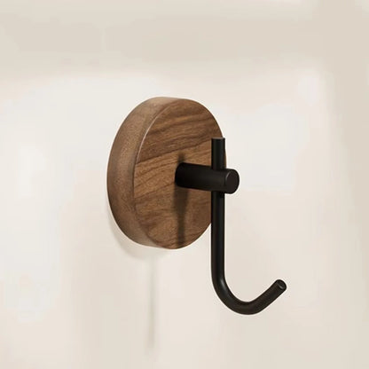 Wall Hook Self-Adhesive Natural Wood