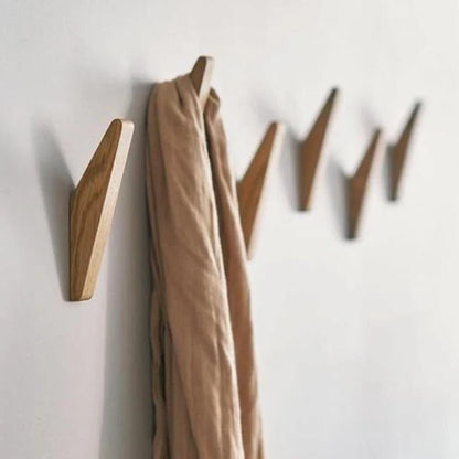 Wall Hook Solid Wood Two-Tone Grain
