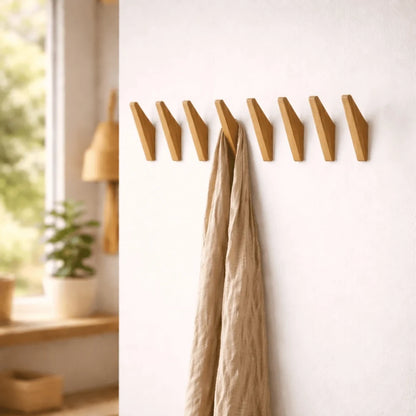Wall Hook Solid Wood Two-Tone Grain