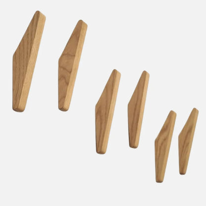 Wall Hook Solid Wood Two-Tone Grain