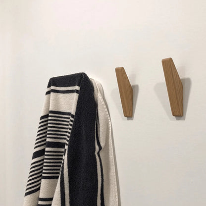 Wall Hook Solid Wood Two-Tone Grain