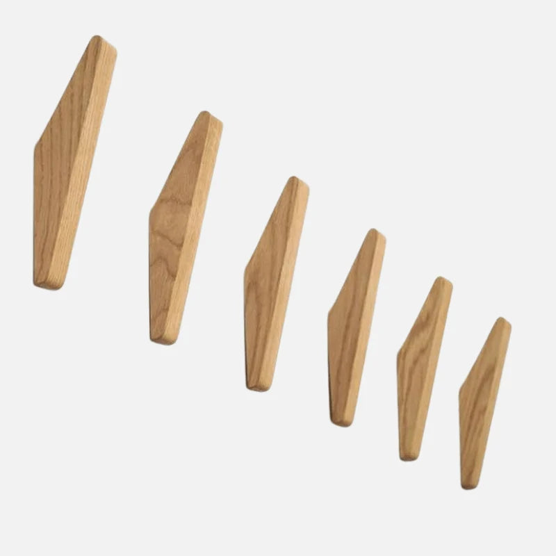Wall Hook Solid Wood Two-Tone Grain
